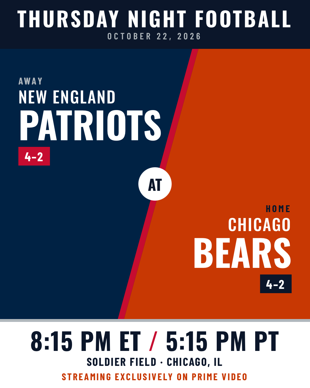 Game day flyer