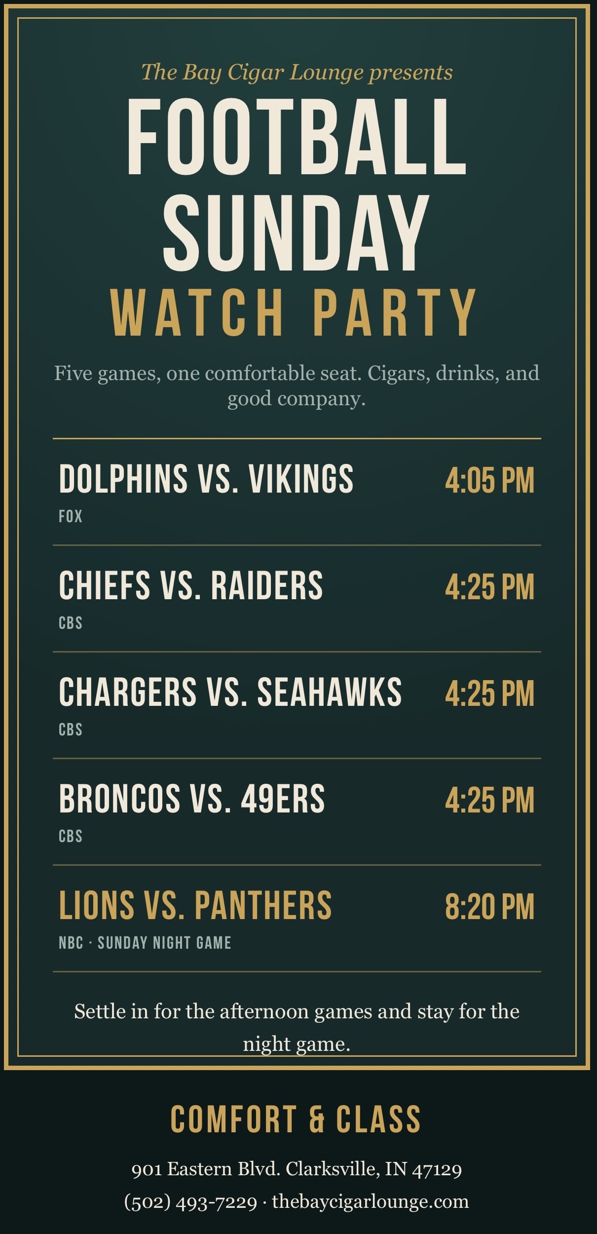 Game Day Promo